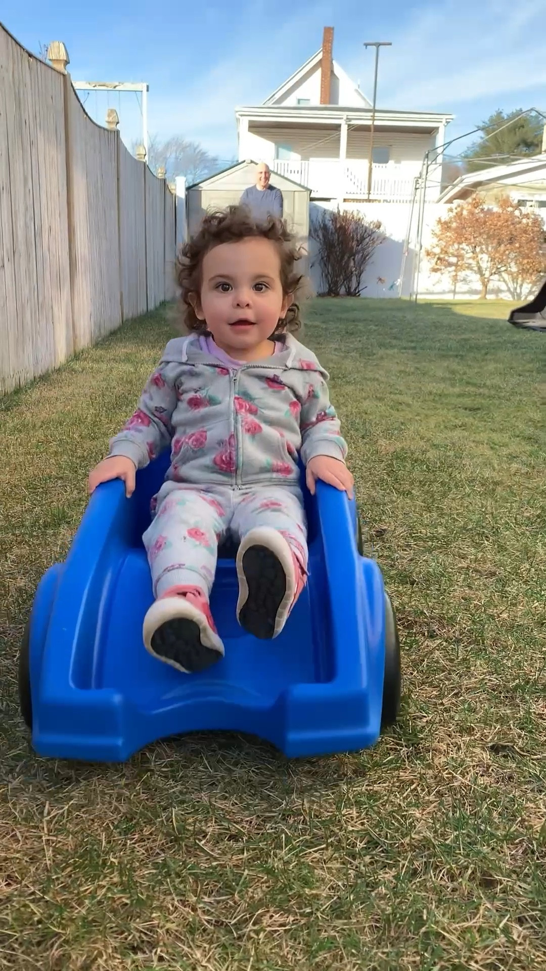 If you have toddlers and kids, ages 
2-8 (maybe even 10 😉) then trust me…this roller coaster is the best outdoor ride-on toy, ever! My twins absolutely love it and spend hours on it.  Kids can climb up the stairs while pushing the car back to the top and then safely get back on to ride again.  
I have linked this coaster as well as some of my other favorite outdoor toys, ride-ons, swing sets and activities just in time for spring!￼ Most items are appropriate for toddlers and little kids. ￼

Slide. Swing. Jungle Gym. Seasaw. Teeter Totter. RC car. Power Wheels. Bike. Bicycles. Scooter. Sensory. Yard. Outside. Water toys. Water table. Sprinklers. Tricycle. Easter gifts. Easter toys. Easter basket. Kids birthday gift ideas. Fun. Adventure. Thrill  
￼

#LTKKids #LTKmomlife #LTKHome