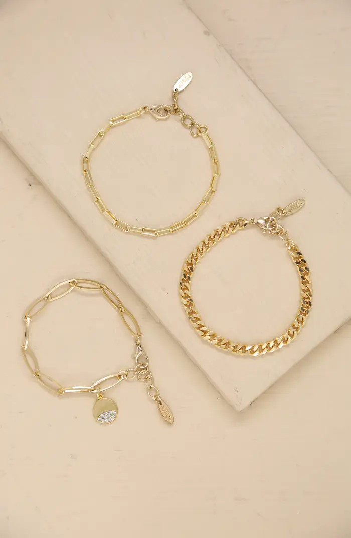Set of 3 Chain Link Bracelets | Nordstrom