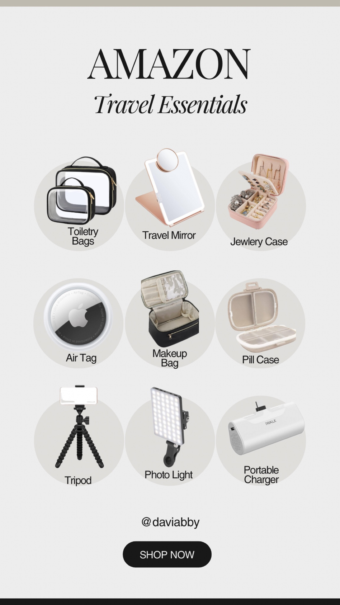 Amazon Travel Essentials 

#LTKFindsUnder100 #LTKFindsUnder50 #LTKTravel