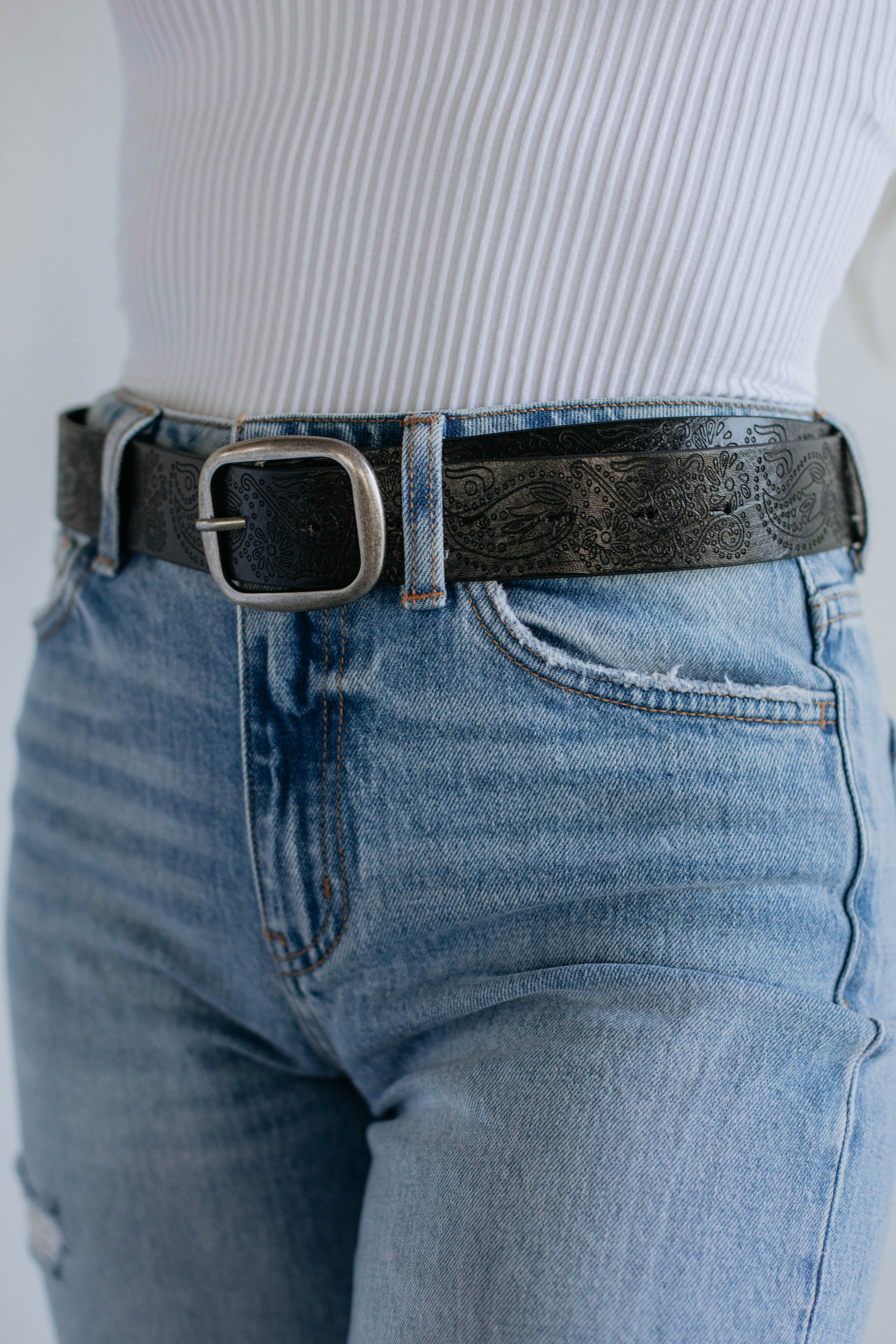Quinlee Belt - Black | Wild Oak Boutique