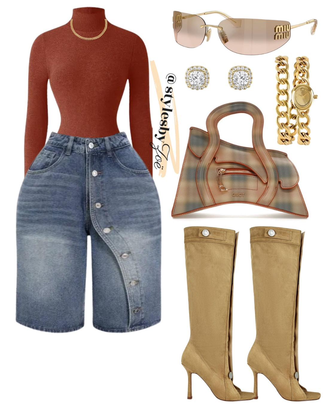 Non affiliated items: shorts Micas, brown top fashion nova, watch hey Harper.

#LTKFindsUnder50 #LTKHoliday #LTKFindsUnder100