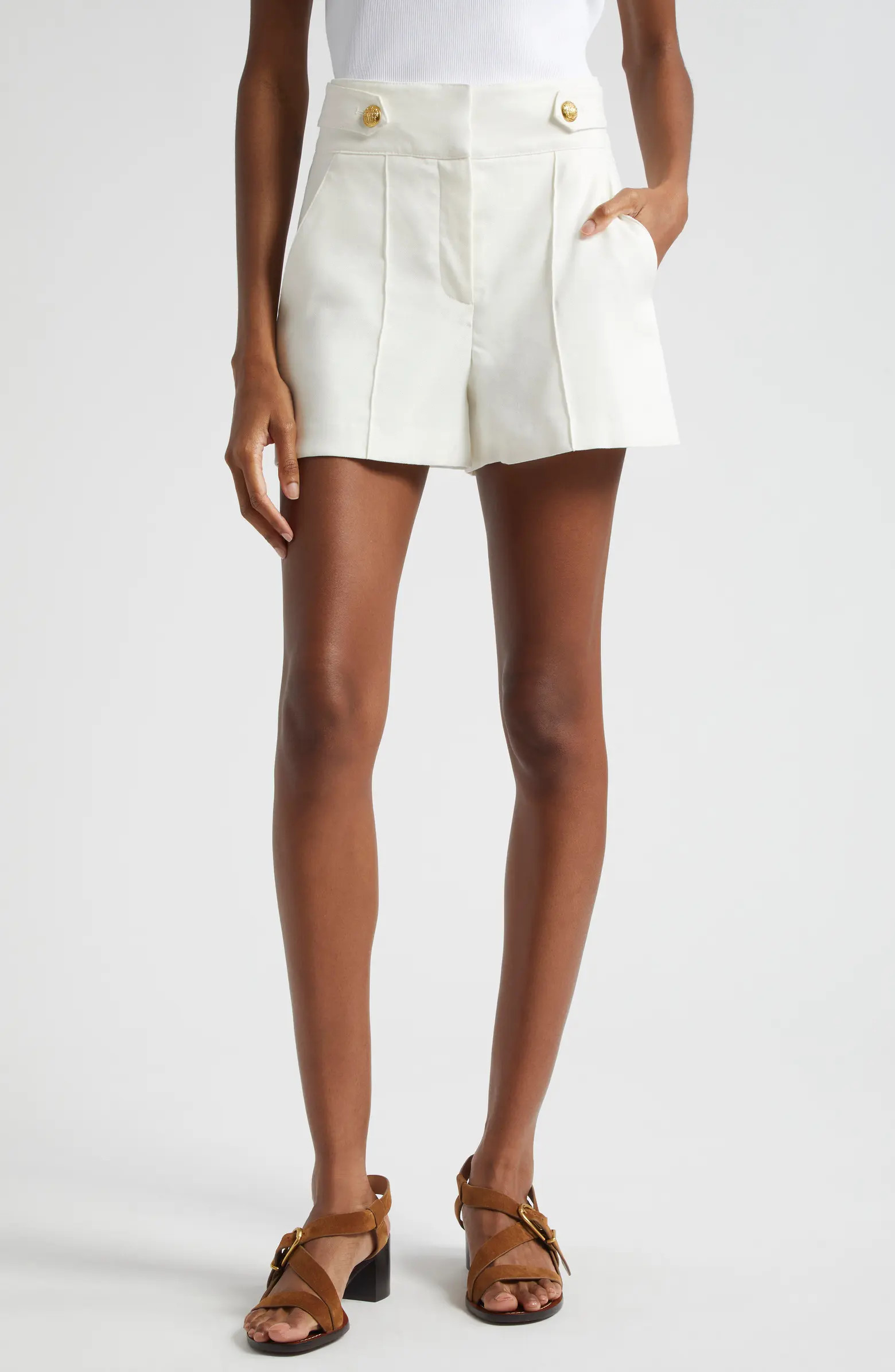 Veronica Beard Runo Linen Blend Shorts | Nordstrom | Nordstrom