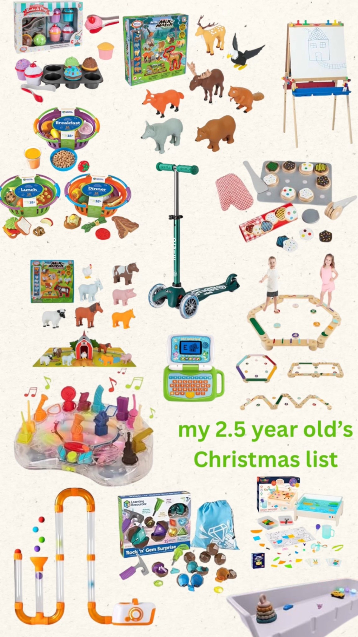 I love finding great toddler toys! This is a mix of functional, pretend play, sensory, etc. and I am so excited for his reaction! 

#toddlertoys #toddlertoy #toddlergiftguide #2yearoldtoys #2yearoldgiftguide 

#LTKFamily #LTKGiftGuide #LTKKids