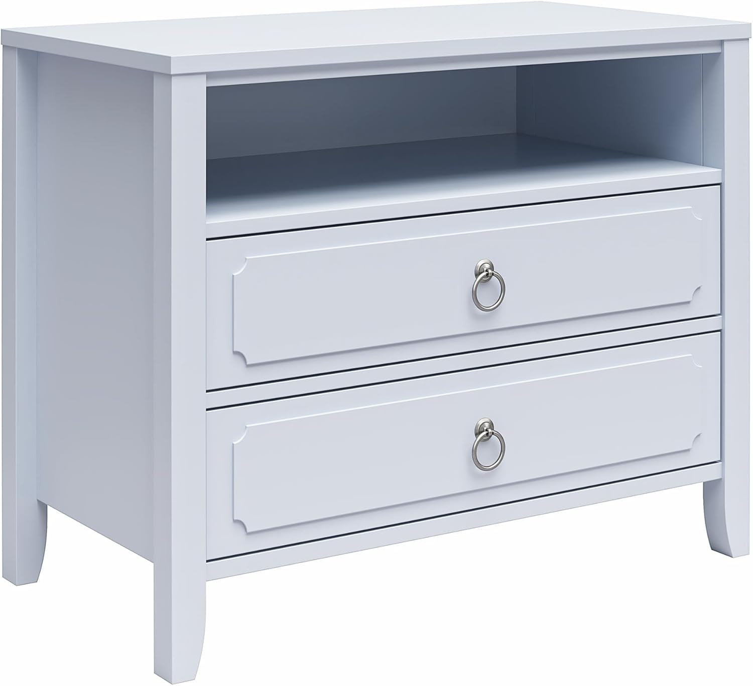 Novogratz Her Majesty 2-Drawer Nightstand, Powder Blue | Amazon (US)