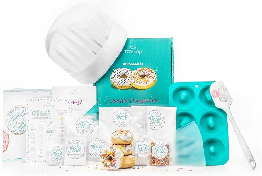 TOVLA JR. Doughnut Baking Activity Kit for Kids with Real Ingredients and Tools - No Artificial C... | Amazon (US)