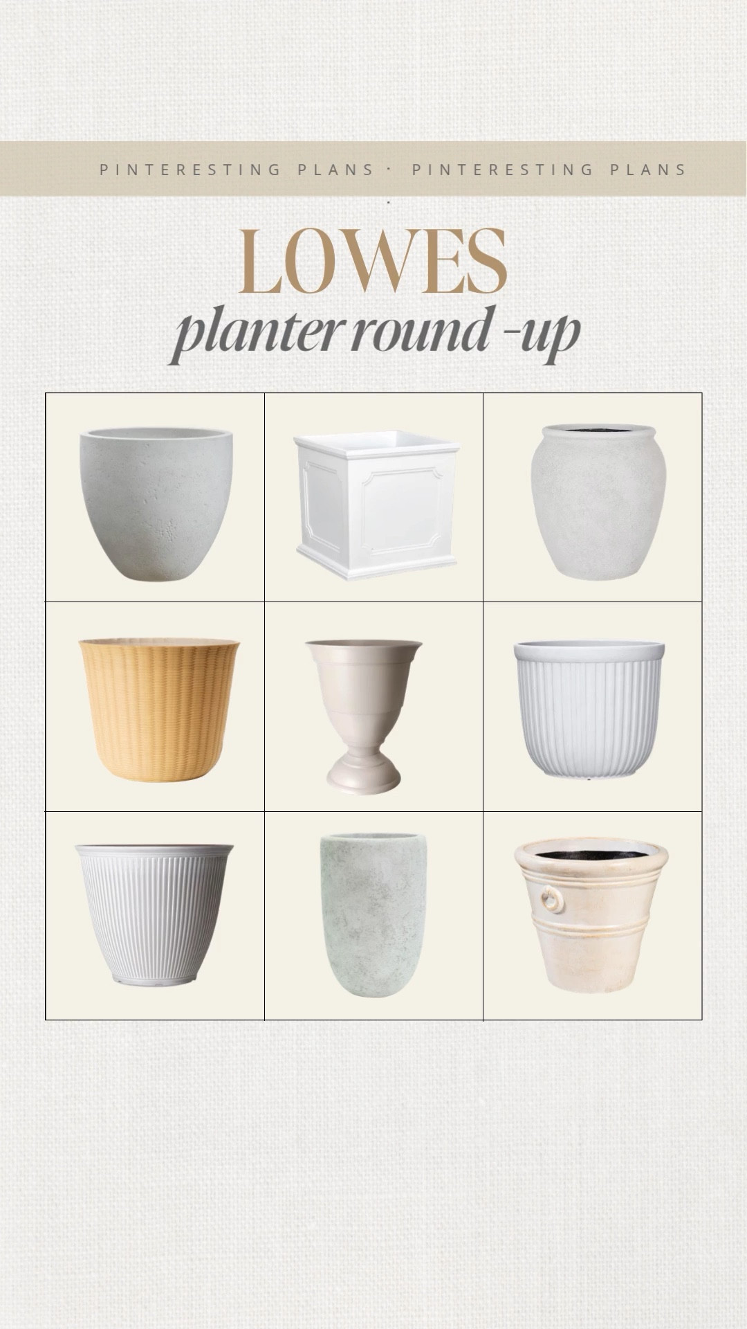 Lowe's planter roundup 🙌🏻🙌🏻

#LTKSeasonal #LTKHome

#LTKSeasonal #LTKHome