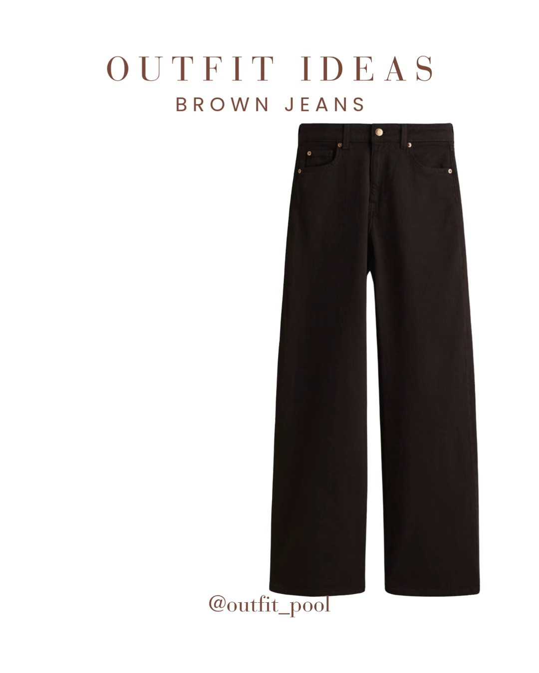 Brown jeans = the neutral staple you need 🤎✨
Styled these brown jeans in multiple ways to show how versatile and chic they are — the perfect switch-up from classic blue denim 🙌

🤍 Pair with neutrals for an elevated tonal look
🖤 Add black for a sleek, sophisticated vibe
💙 Mix with stripes/denim for a casual everyday outfit


(Brown jeans outfit inspo, Neutral outfit ideas, Casual chic styling, Business Casual Style, Casual Chic Outfit, Smart Casual Outfit, Neutral Outfit Ideas, Capsule Wardrobe Staples, Street Style Outfit, Street Style Denim, Outfit Inspiration) 

 #LTKgrwm #LTKMidsize #LTKWorkwear