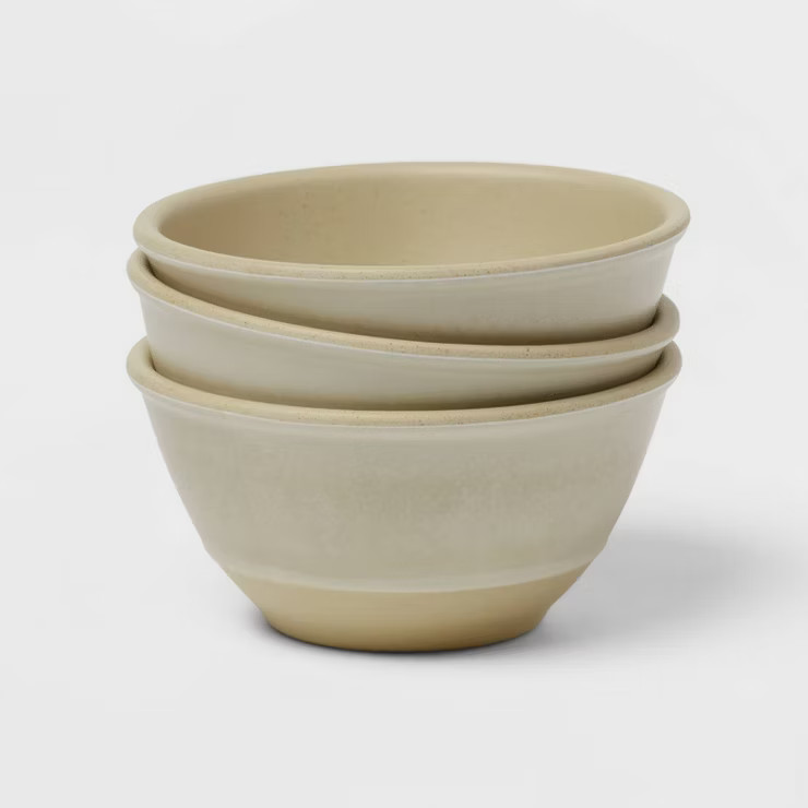 7.5oz 3pk Melamine Lancashire Mini Dip Bowls - Threshold™ | Target
