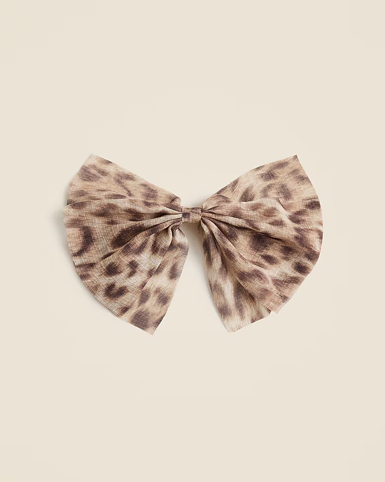 Sheer bow hair clip | J. Crew US