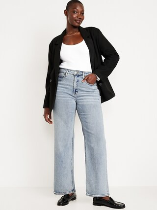 Extra High-Waisted Sky-Hi Wide-Leg Jeans | Old Navy (US)