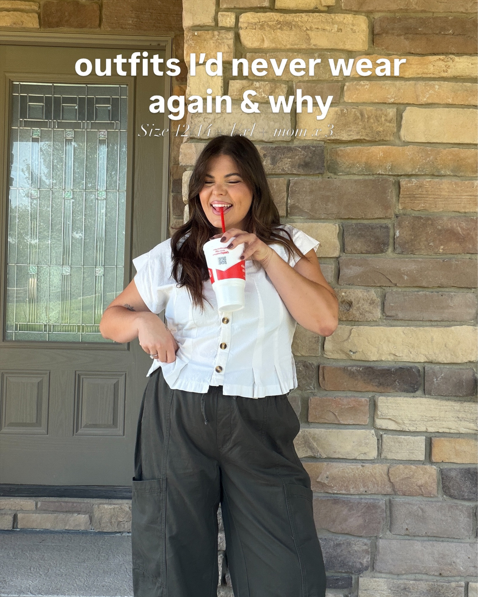 NEVER WEARING THESE AGAIN (until next week 😉) - save for outfit inspo & say need or ootd for 🔗 

Follow @hiericasuckow for more just like this
🤍 never mom vibe but always mom friendly!

Size 12 / size 14
#midsize #fallstyle #size12 #momstyle @Walmart @oldnavy @gap @Aritzia @abercrombie