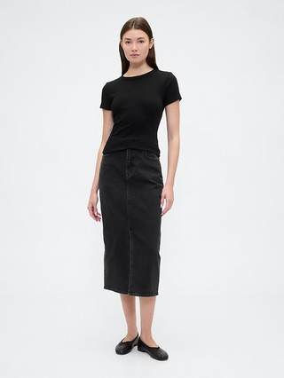 Denim Midi Pencil Skirt | Gap Factory