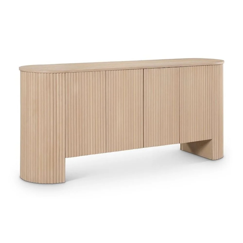 Meridian Furniture Belinda Oak Beech Wood and Oak Veneer Sideboard/Buffet | Walmart (US)