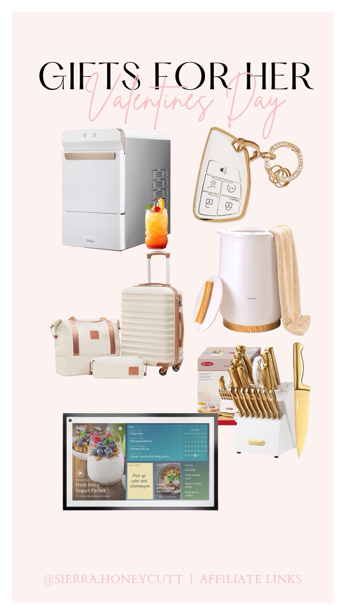 Valentine’s Day Gift Guide for Her 🤍

Gifts for her, gift ideas, knife set, luggage bundle, key fob, women’s gifts, gift ideas for mom, gift ideas for her

#LTKhome #LTKSeasonal #LTKGiftGuide