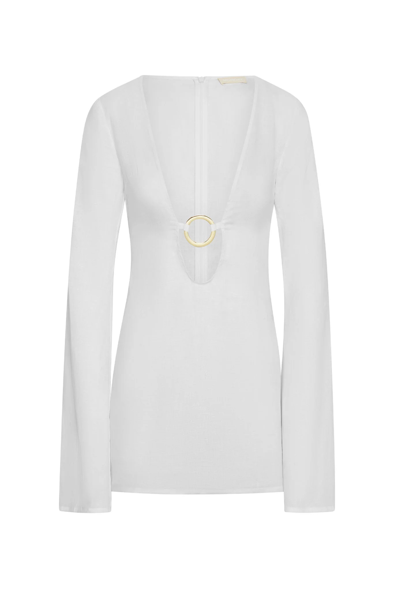Montego Mini Dress - White Linen | Monday Swimwear