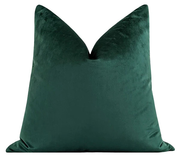 Myra Evergreen Velvet Pillow | Land of Pillows