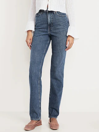 Jean droit à taille très haute | Old Navy (CA)