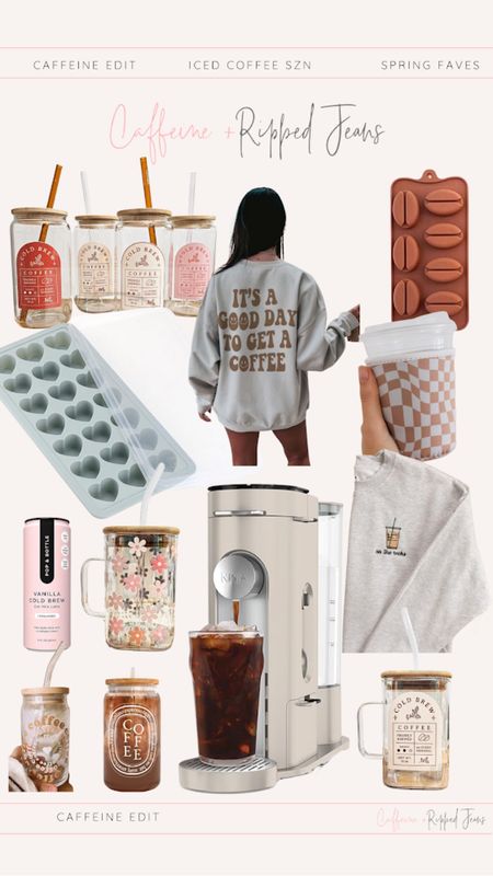 // iced coffee edit // iced coffee glass // iced coffee maker // ice mold // iced coffee sweatshirt // iced coffee //

#LTKhome #LTKSeasonal #LTKfindsunder50