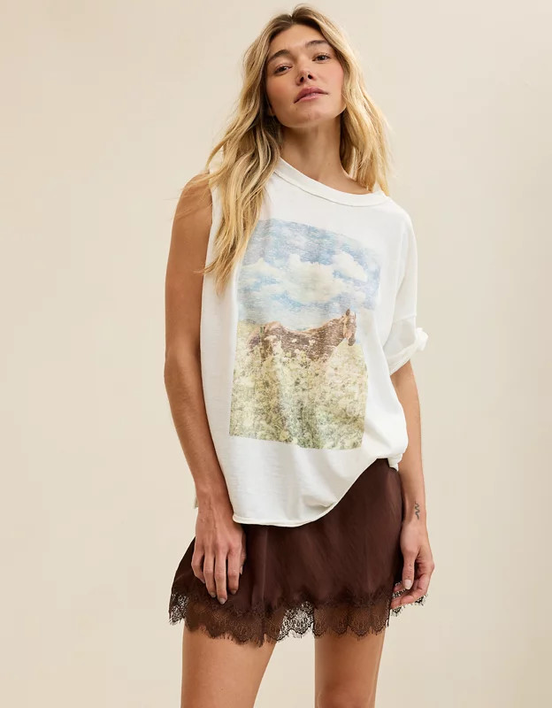 Aerie Festival Satin Mini Skirt | Aerie