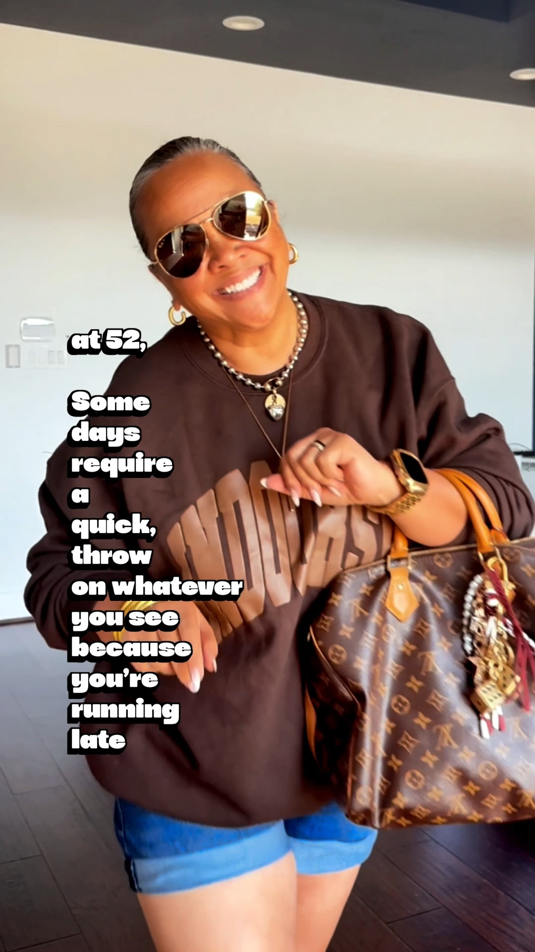 Sometimes you just gotta grab what you see first, and you get lucky that your fit still looks put together!

#LTKStyleTip #LTKShoeCrush #LTKMidsize