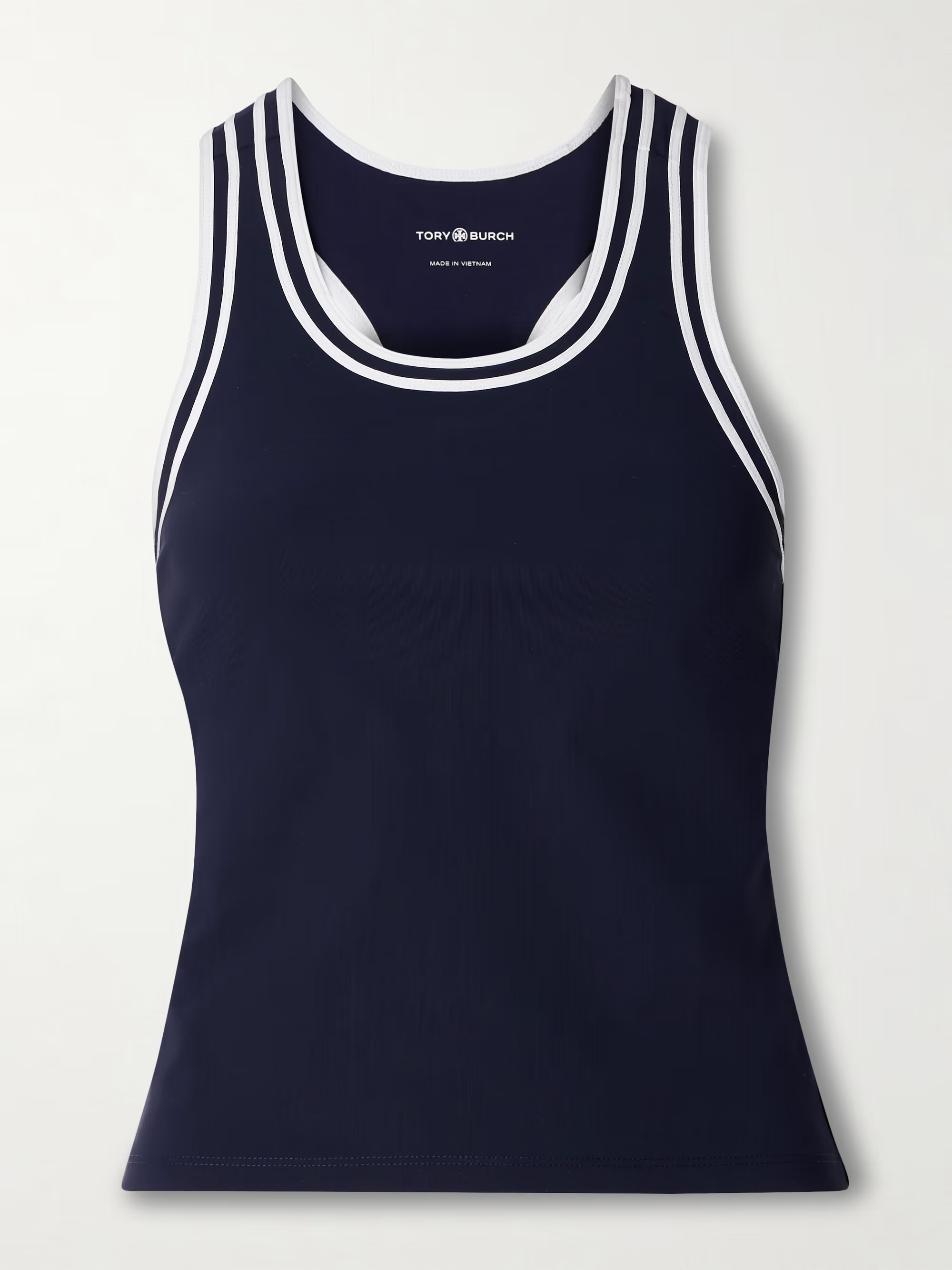 Striped stretch-jersey tank | NET-A-PORTER (US)