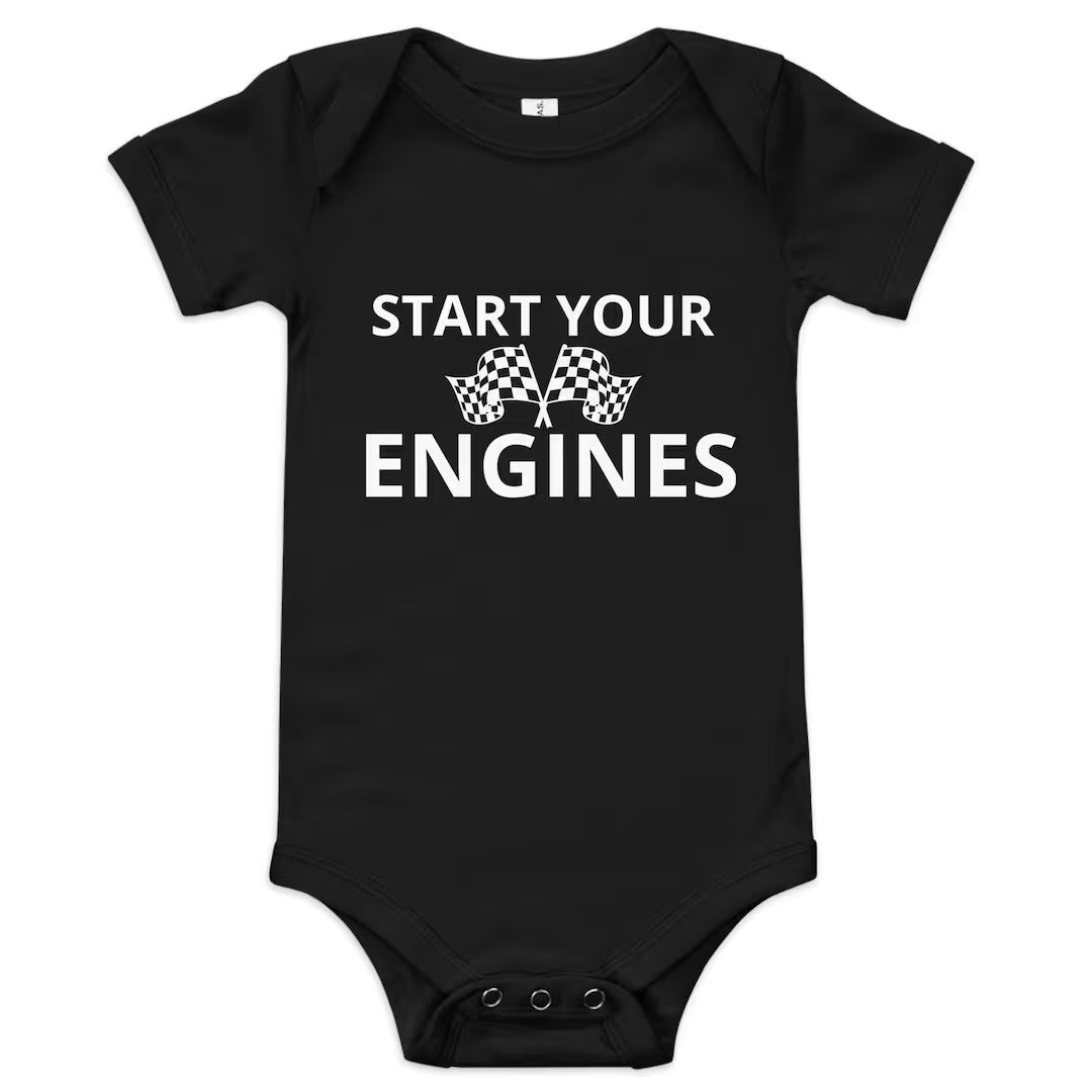 Start Your Engines Onesie - Etsy | Etsy (US)