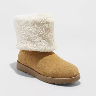 Women's Bela Suede Cuff Boots - Universal Thread™ | Target