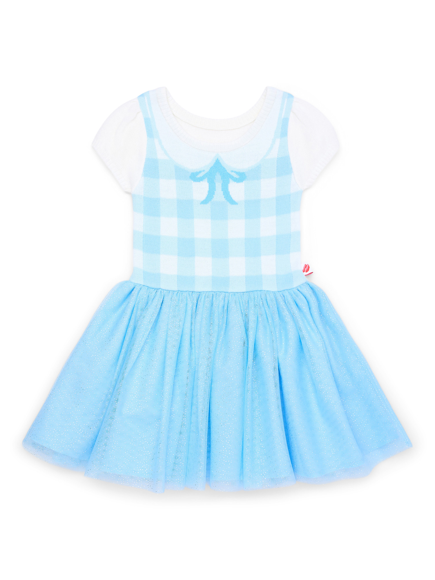 The Wizard of Oz Toddler Girl Dorothy Cosplay Sweater Dress, Sizes 12M-5T - Walmart.com | Walmart (US)