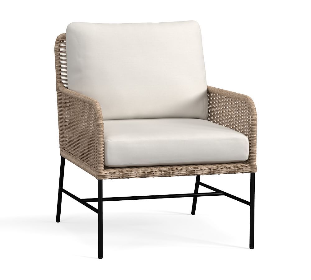 Tulum All-Weather Wicker 24.5" Patio Lounge Chair | Pottery Barn (US)