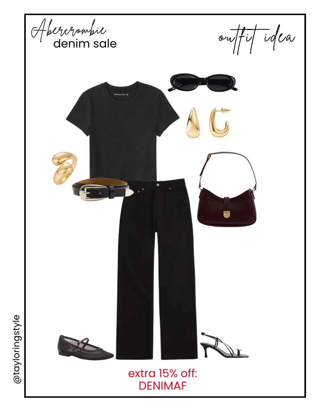 I loveee an all black look! Sass up with heels or keep it casual with flats or sneakers. 

Denim is currently on sale AND get an additional 15% off with code DENIMAF 

#LTKSeasonal #LTKSaleAlert #LTKFindsUnder100