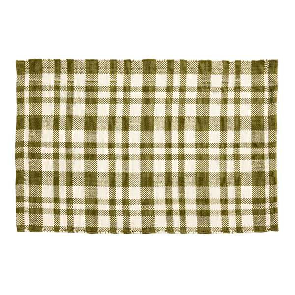 Green Checkered Layering Mat, 24x36 | At Home
