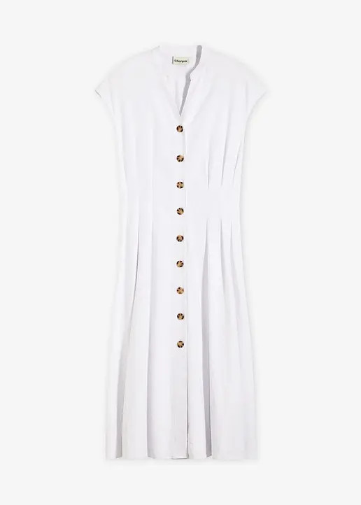 Midikleid aus leichtem Leinen-Mix | Bonprix DE