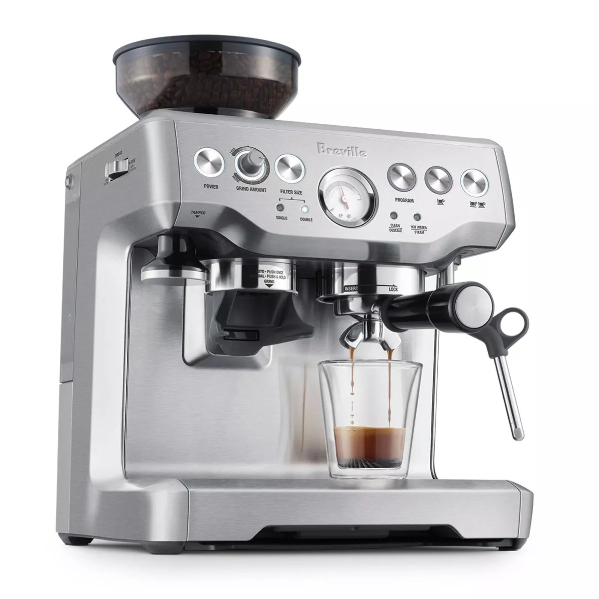 Breville Stainless Steel Barista Express Espresso Machine Light Silver BES870XL: 15 Bars Pressure... | Target