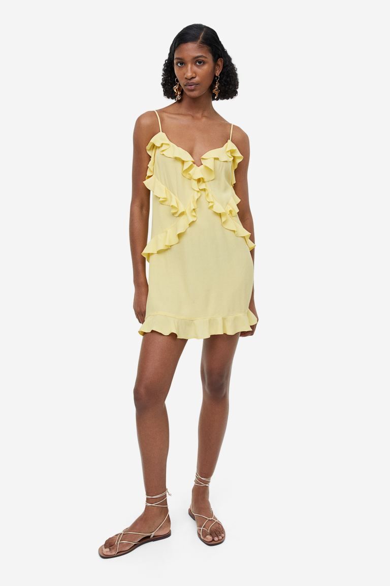 Flounce-detail Mini Dress | H&M (US + CA)