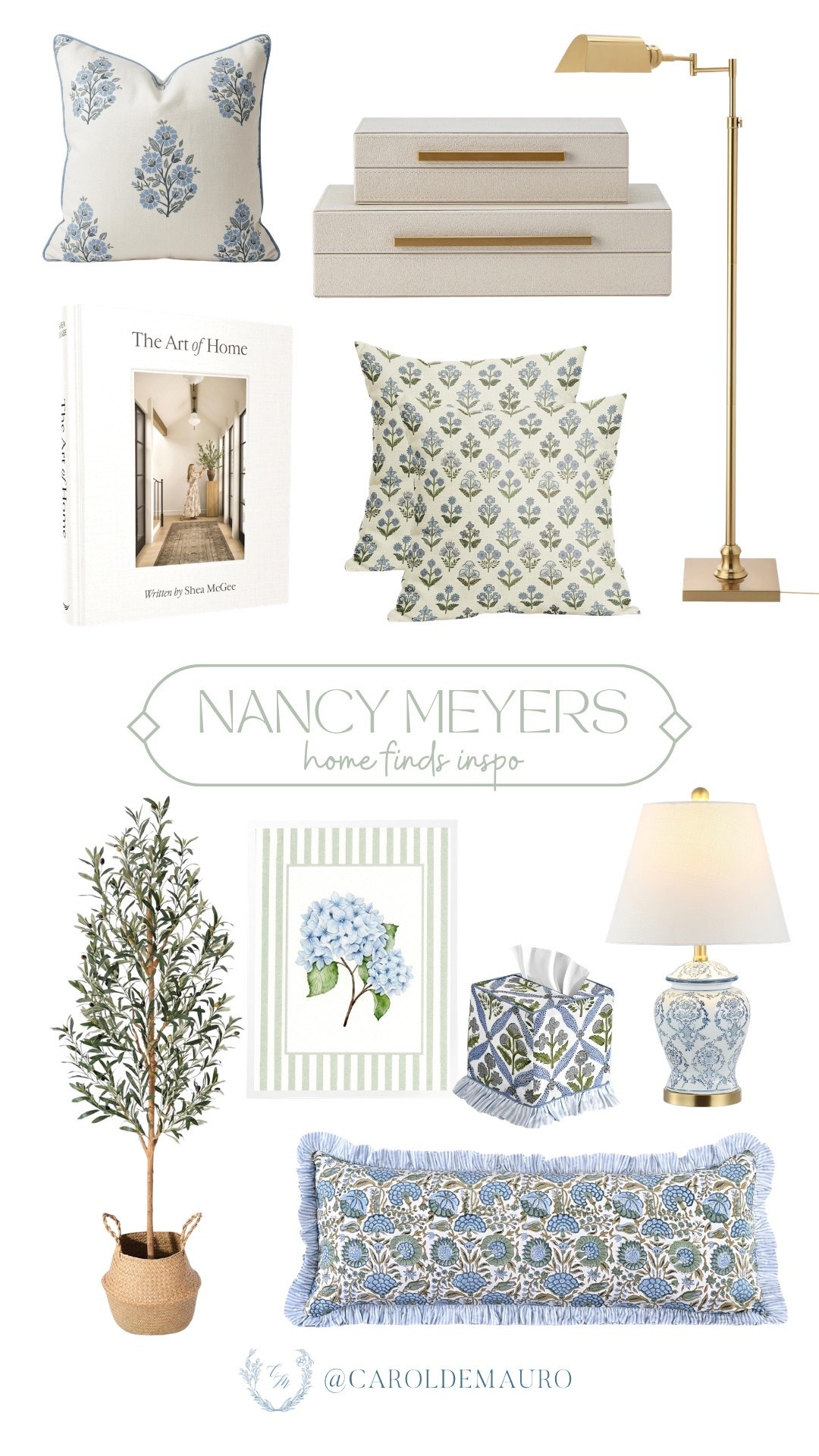 Check out these Nancy Meyers inspired home finds from Amazon that are super affordable! Easily style these pieces for your living room, bedroom, and even on your entryway. 

amazon home, home inspo, blue decor, neutral aesthetic, grand millenial home, cozy pillow, floral prints, decor inspo

#LTKHome