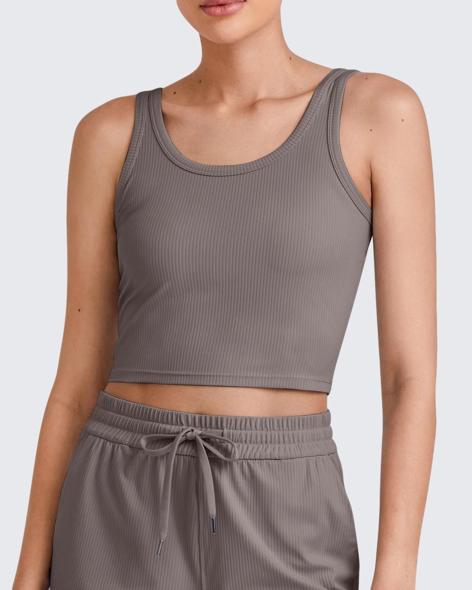 G4free Ribbed Workout Cropped Tank Top | g4free activewear