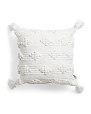 18x18 Indoor Outdoor Textured Pillow | TJ Maxx