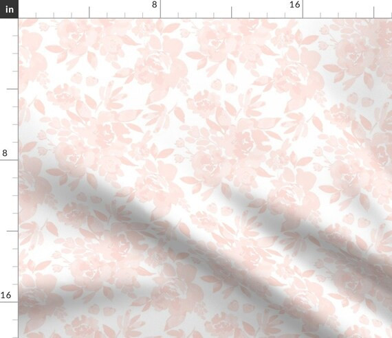 Soft Pink Floral Fabric  Ibd-purdy-peonies-blush C by - Etsy | Etsy (US)