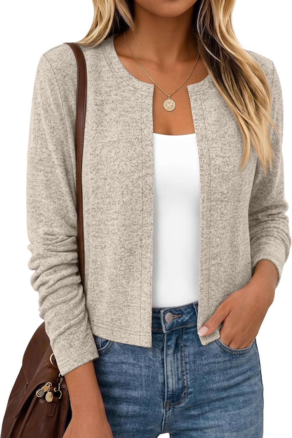 LILLUSORY Cardigan Sweaters for Women Lightweight Cropped Fall Cardigans | Amazon (US)
