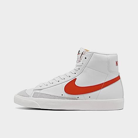 Nike Women's Blazer Mid '77 Casual Shoes in White/White Size 6.5 Leather/Suede | Finish Line (US)