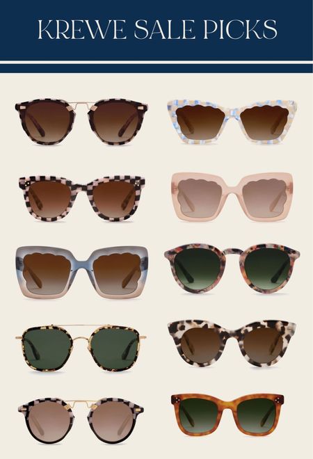 Krewe sunnies are so unique and well made! They’re having an amazing sale right now- up to 70% off! Here’s my picks 🫶🏻