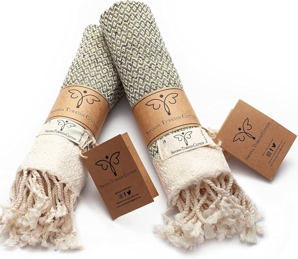 SMYRNA TURKISH COTTON Vintage Series Turkish Hand Towels, 16x40 inch, Decorative Turkish Hand Tow... | Amazon (US)
