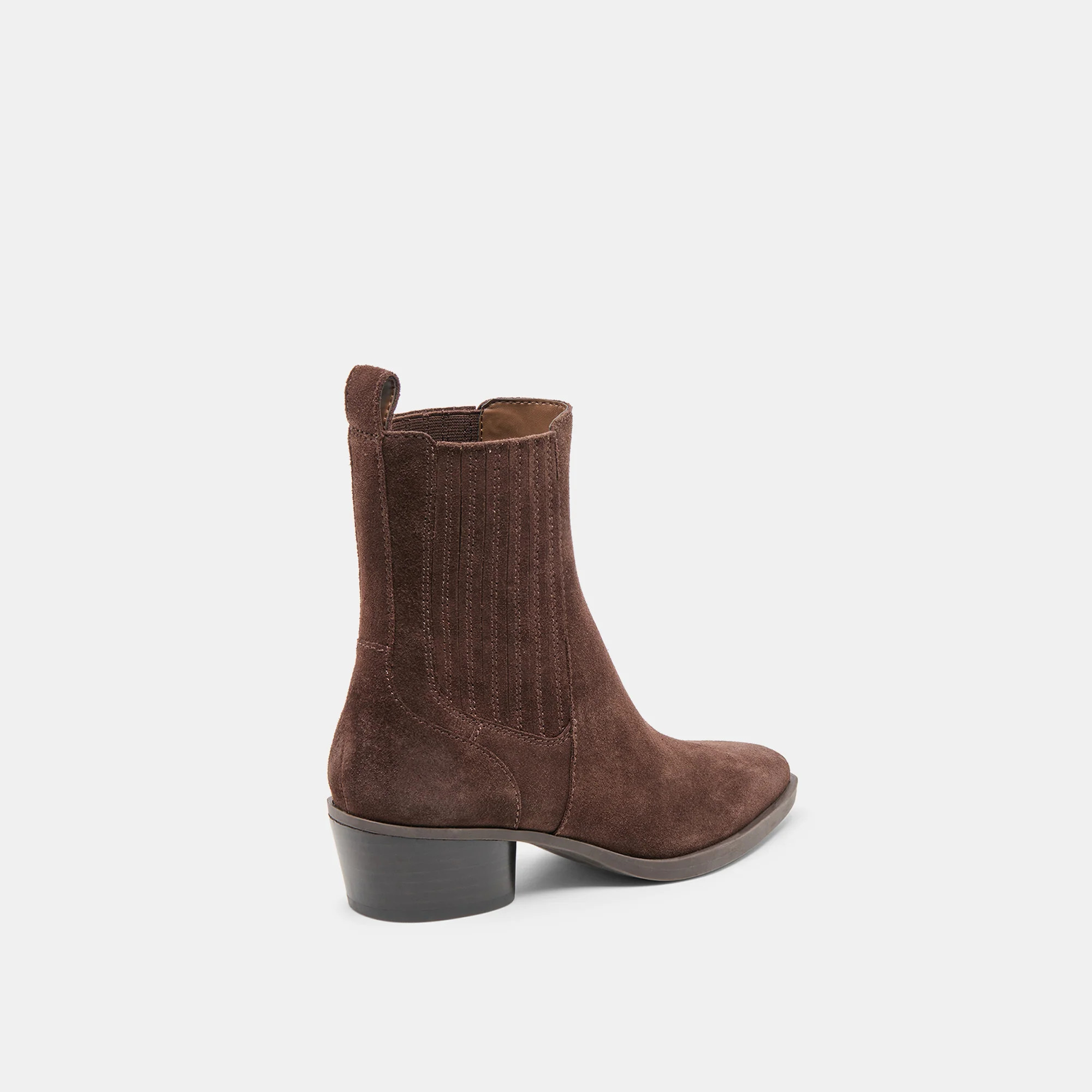 Faint H2O Dk Brown Suede Booties | Dolce Vita | DolceVita.com