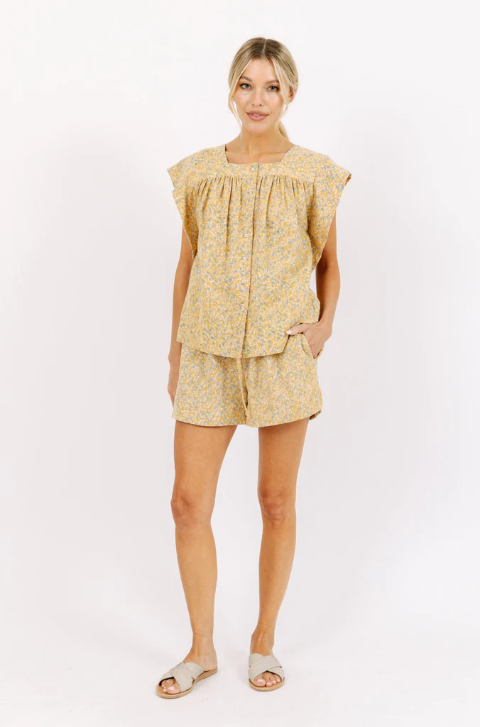 pueblo top in honeysuckle - MIRTH | MIRTH