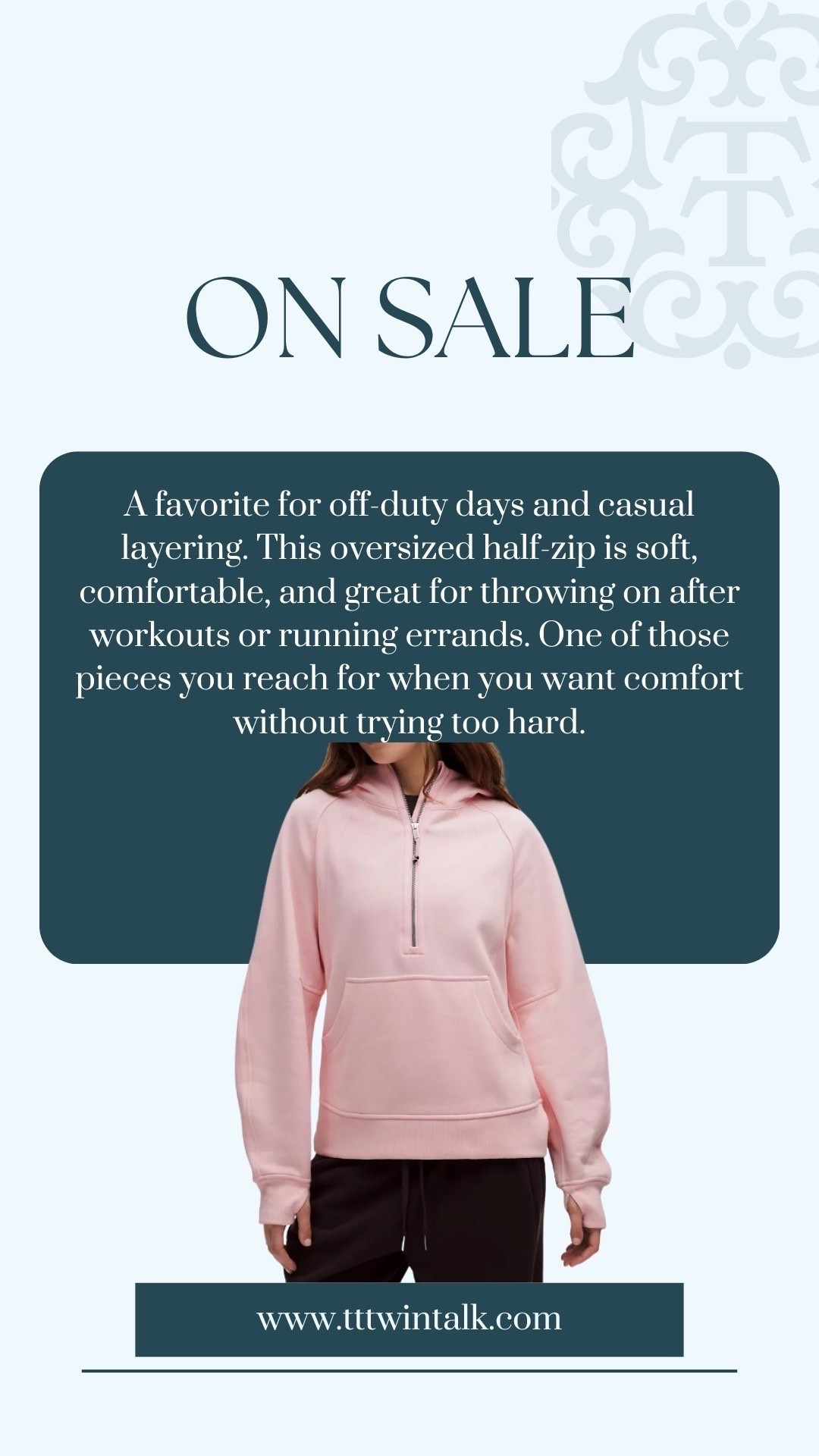 A favorite for off-duty days and casual layering. This oversized half-zip is soft, comfortable, and great for throwing on after workouts or running errands. One of those pieces you reach for when you want comfort without trying too hard.

#LTKSaleAlert #LTKFindsUnder100 #LTKActive