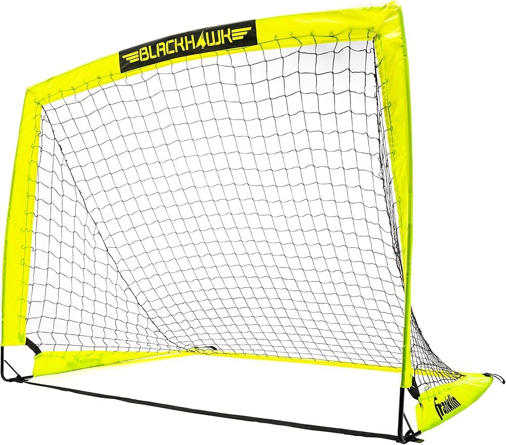 Franklin Sports Blackhawk Soccer Goal - Pop Up Backyard Soccer Nets - Foldable Indoor + Outdoor S... | Amazon (US)