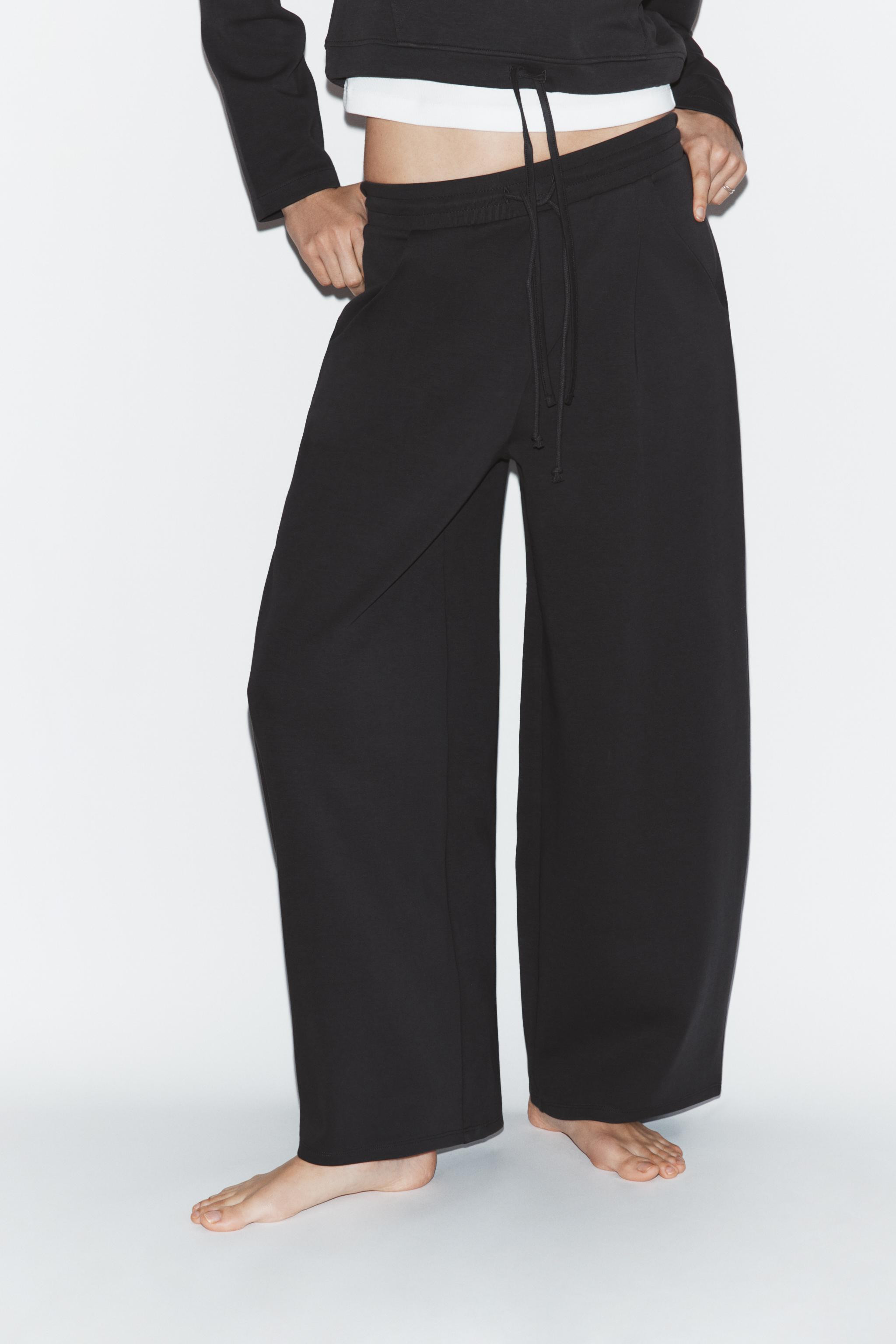 BALLOON INTERLOCK TROUSERS | Zara UK
