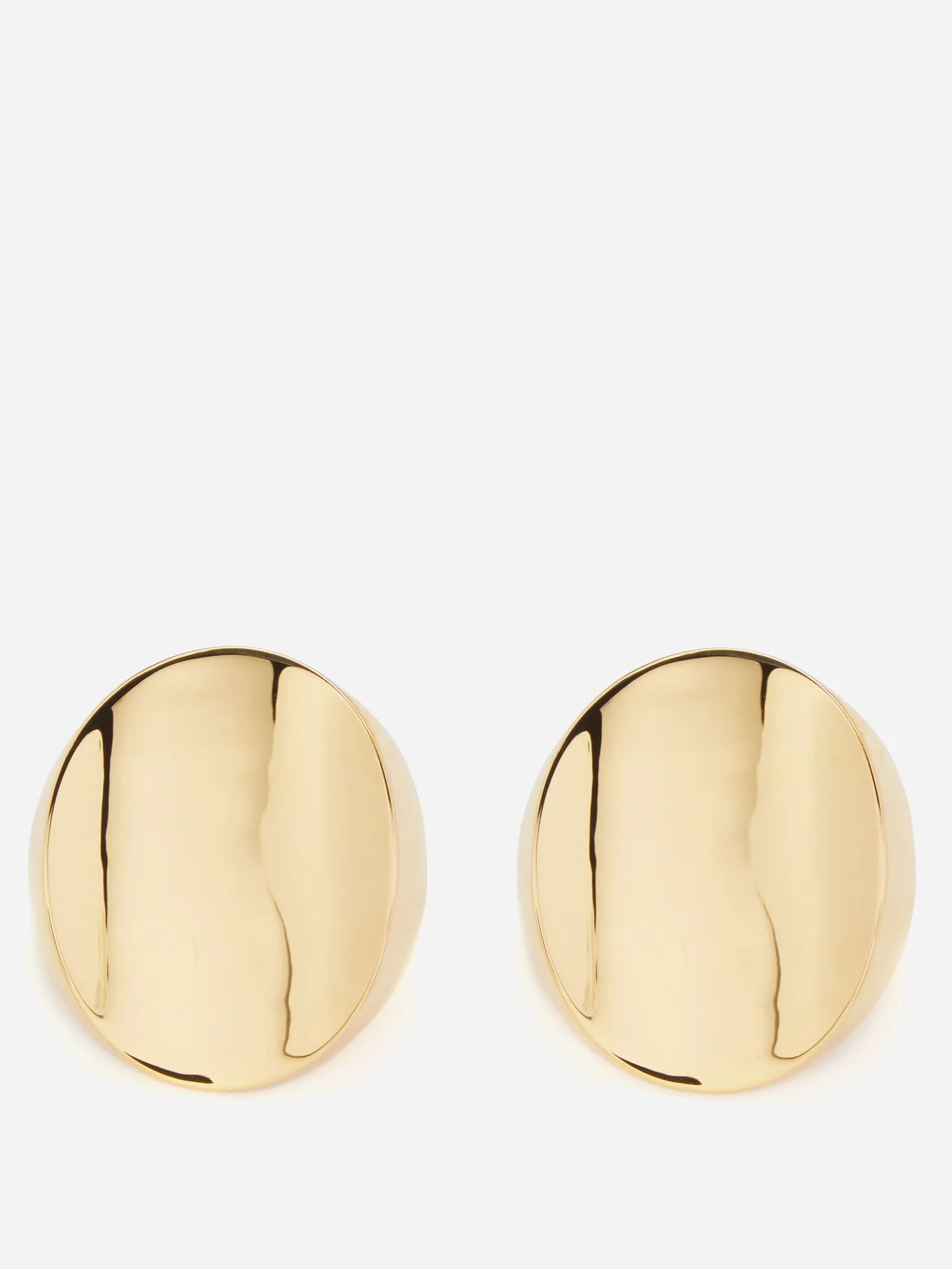 Disc metal clip earrings | Matches (UK)