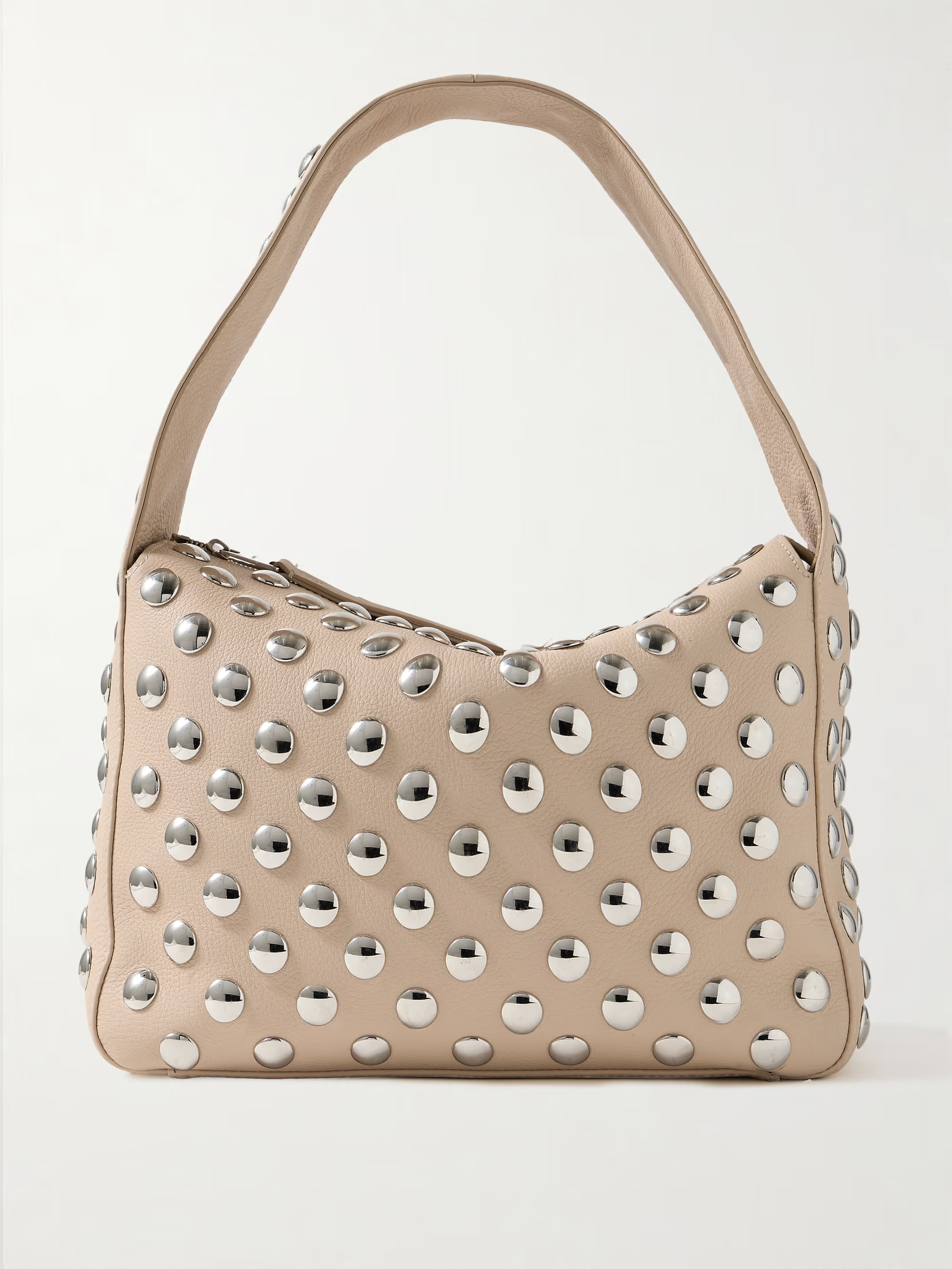 Elena large studded textured-leather shoulder bag | NET-A-PORTER (UK & EU)