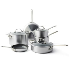Craft Stainless Steel 10-Piece Cookware Set | GreenPan